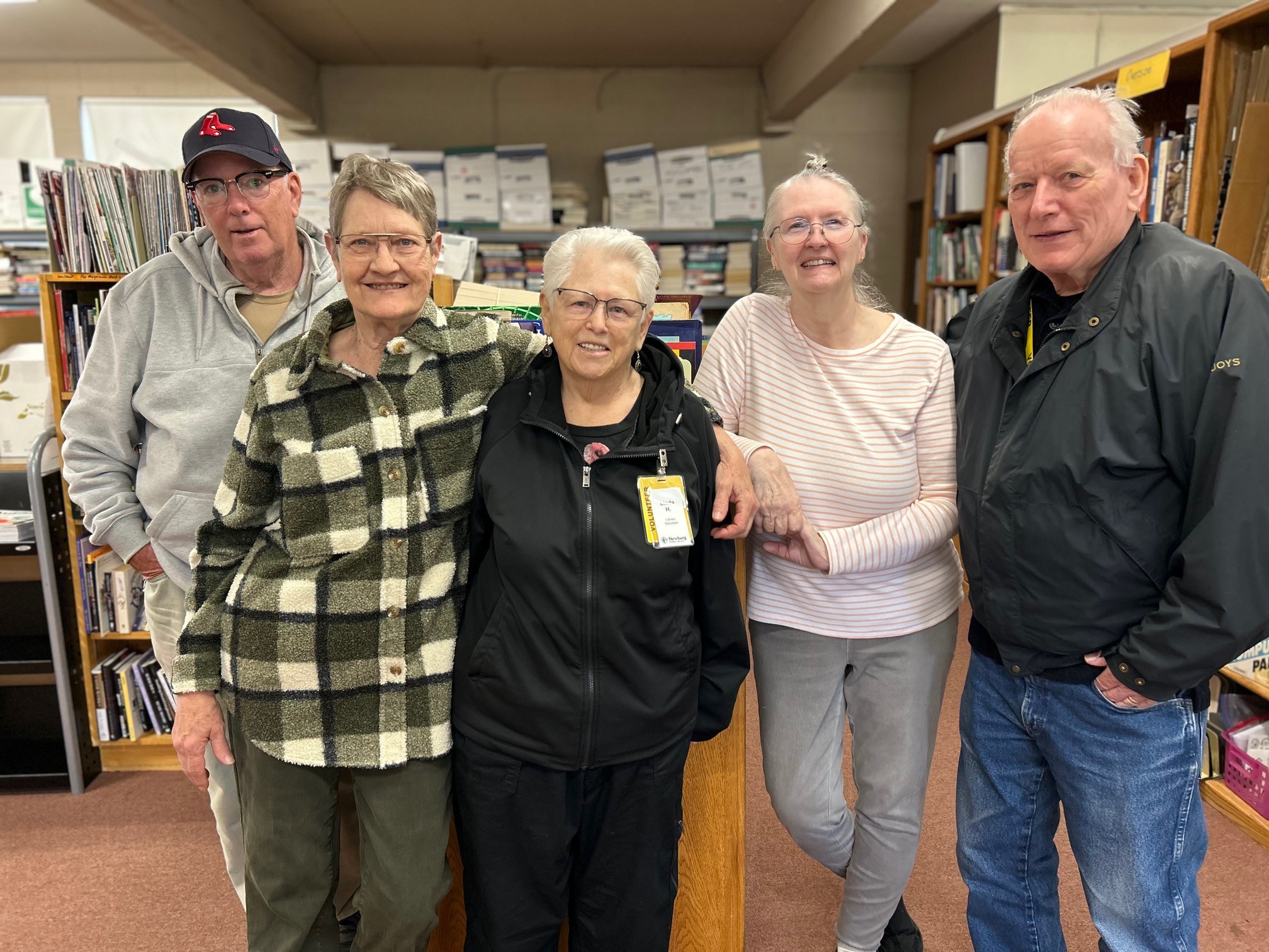 Library Friends member volunteers