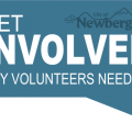 call out image with get involved marquee and city of newberg logo