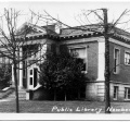 A historical photo of the Newberg Public Library 