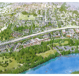 Artist rendering of Newberg Riverfront Master Plan 2019
