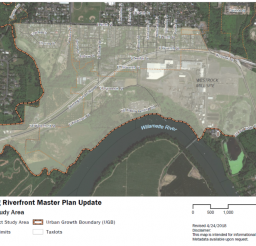 Newberg Riverfront Map of Study Area