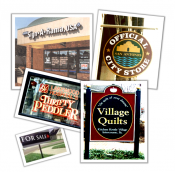 community, commercial, industrial signage examples