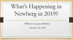 What's Happening in Newberg 2019: