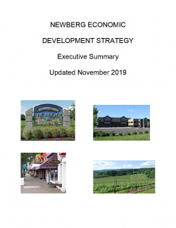 Cover of the Newberg Economic Development Strategy 