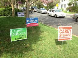 photo of yard signs or election signs