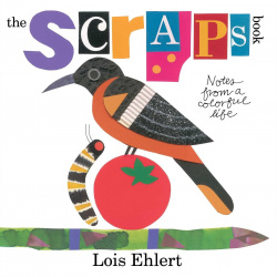 "Scraps" Image of a bird and catapillar on a tomato