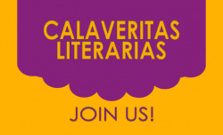 Orange and Purple image that says "Calaberitas Liter Arias" "Join Us!"