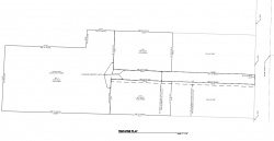 This is a tax lot tentative plat map of a proposed partition of one lot into three lots. 