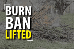 burn ban lifted