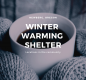 Image announcing winter warming shelter locations in Newberg, Oregon